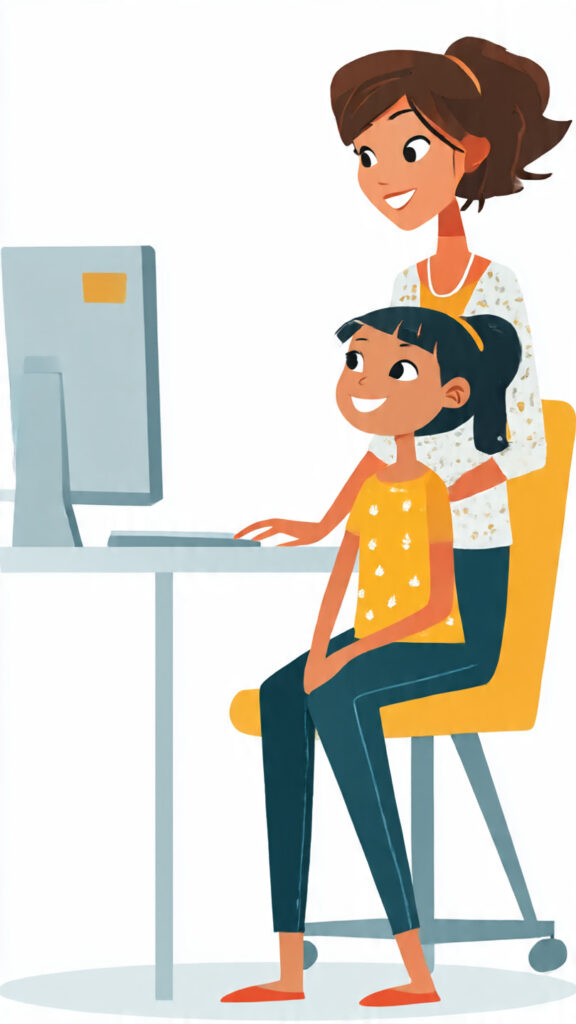 an_adult_female_with_a_computer_talking